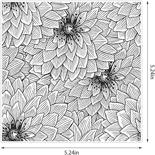 Miniatura 2 de Sellos transparentes de fondo de flores de primavera para hacer tarjetas, sellos de goma transparente para decoración de tarjetas navideñas, álbumes
