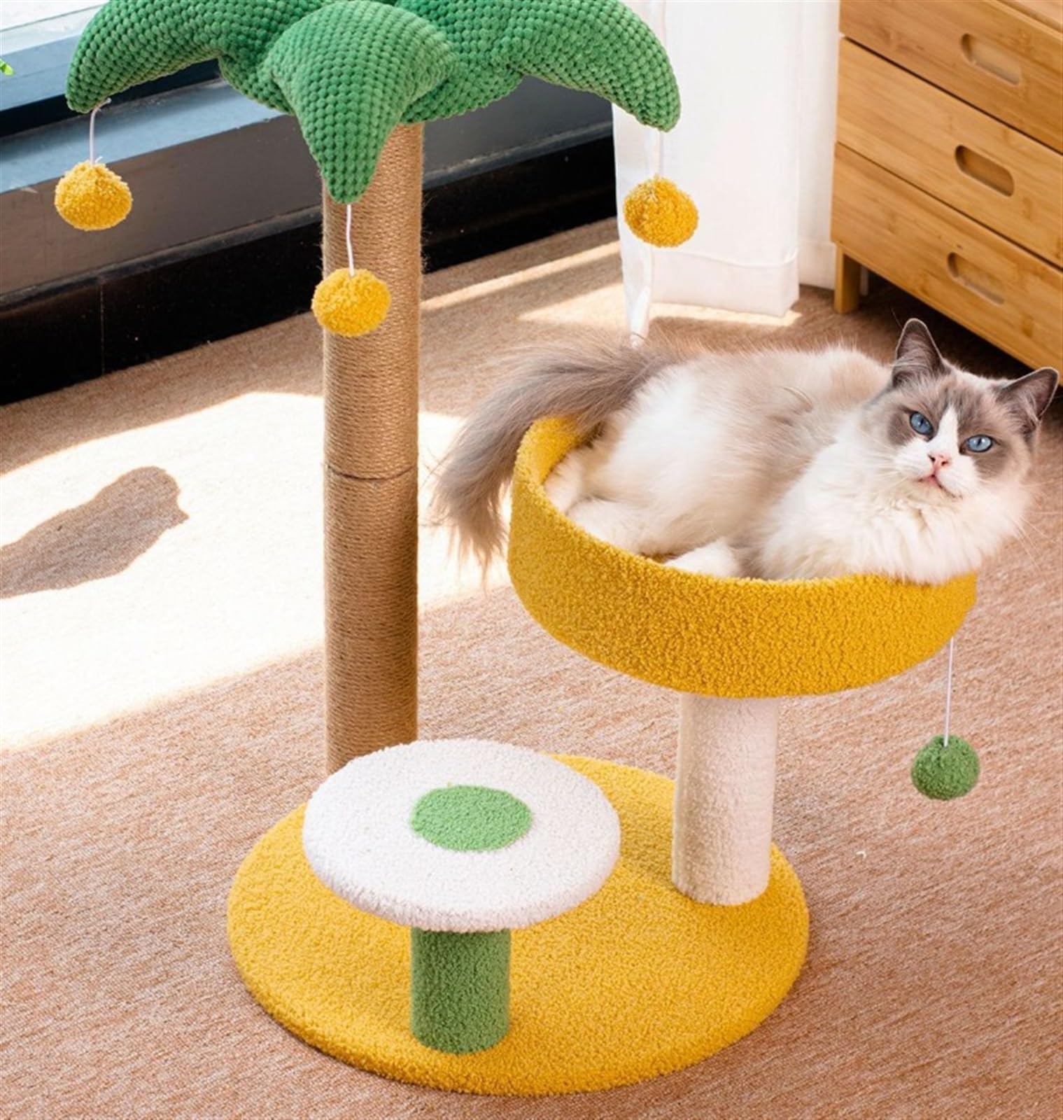 Tiragraffi Per Gatti Adulti Torre Per Gatti Con Alberi Di Cocco Per Da Interno Simpatico Tiragraffi Per In Sisal Stabile Esterno