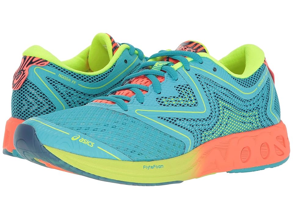 

ASICS Noosa FF (Aquarium/Flash Coral/Safety Yellow) Women's Running Shoes