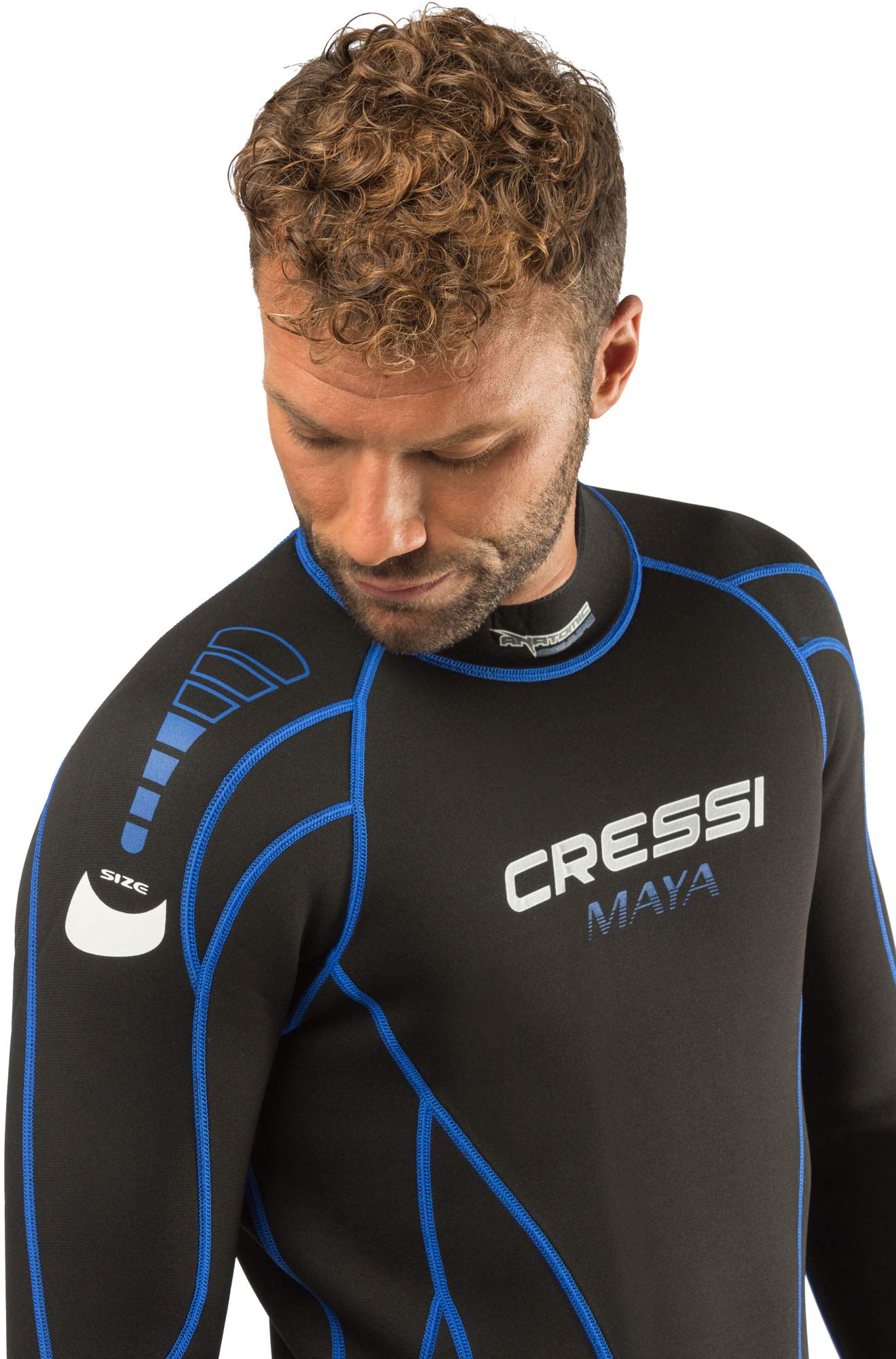 Cressi Maya Man Monopiece Wetsuit 2.5 mm, Muta Monopezzo Neoprene Ultrastretch Uomo