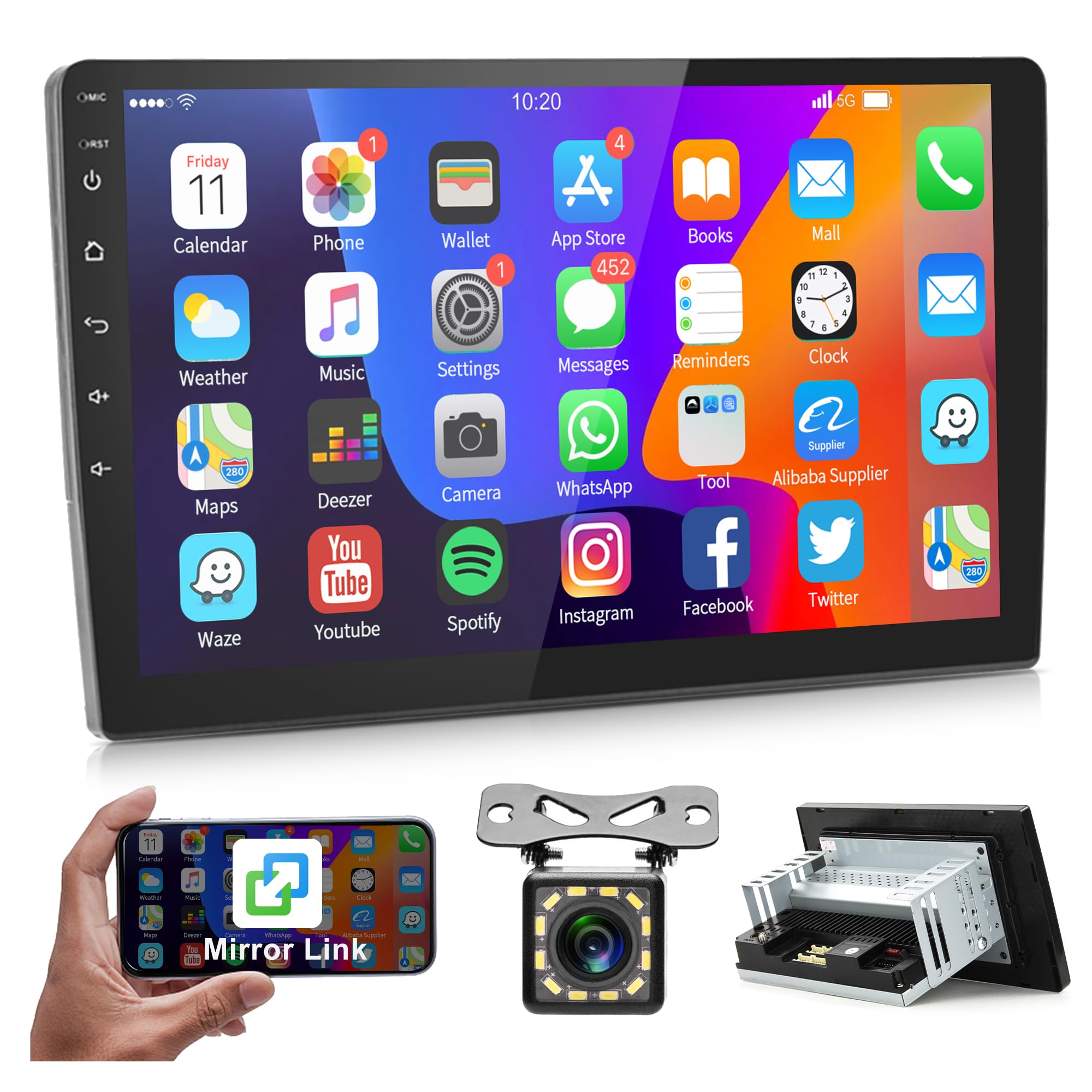 10 1 Inch Android 13 Car Stereo Double Din Single | Desertcart INDIA