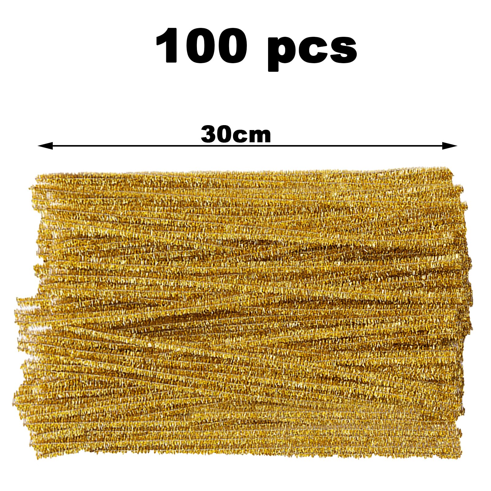 100 Scovolini Colorati Con Glitter | Per Lavoretti DIY | Lunghezza 30 Cm | Decorazioni Natalizie E Creative - Foto 13