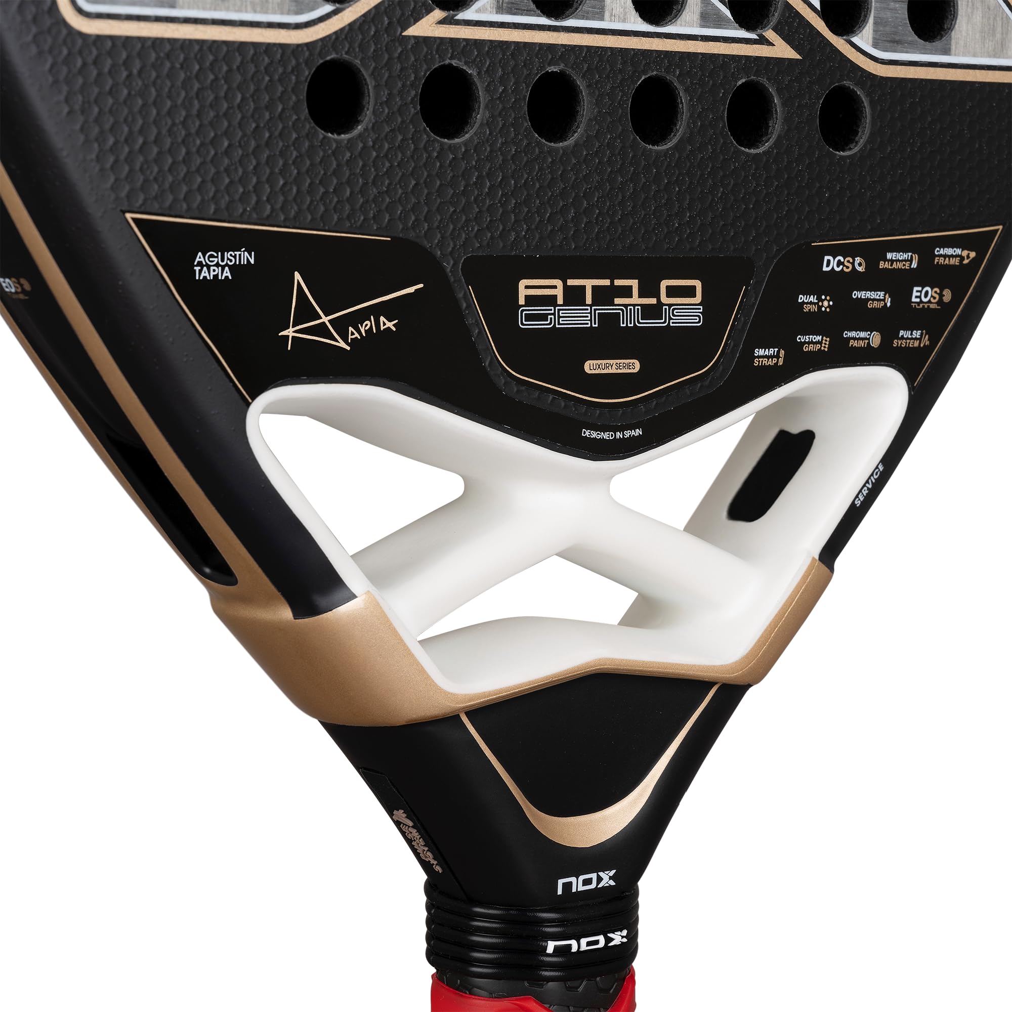 Nox At10 Genius 18k Alum 2026by Agustin Tapia Padel Racket 360-375 gr