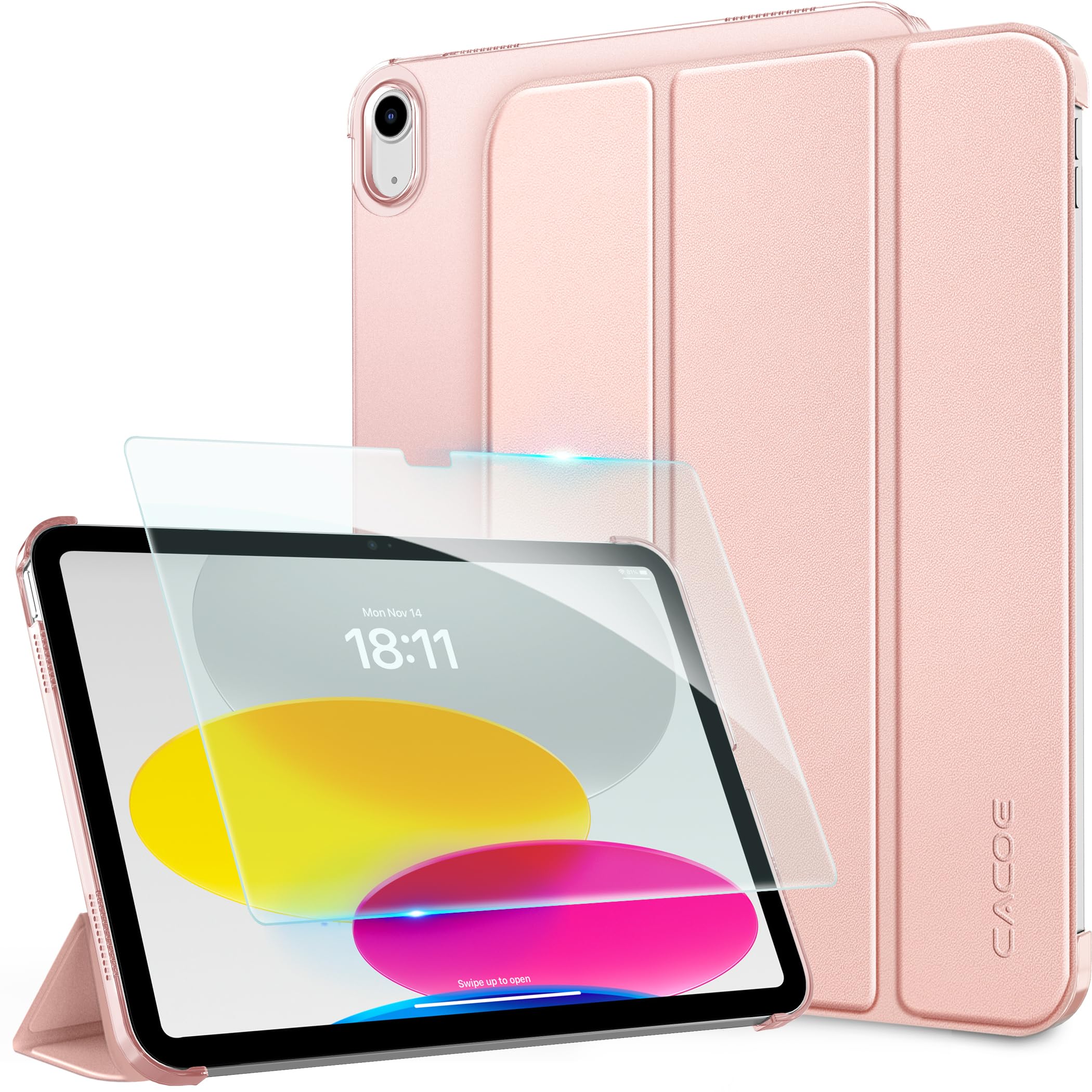 Apple iPad 第10世代ピンク本体★ガラスフィルム＆本体カバー付 Amazon.co.jp: [iPad 11世代 10世代 ケース ガラスフィルム セット