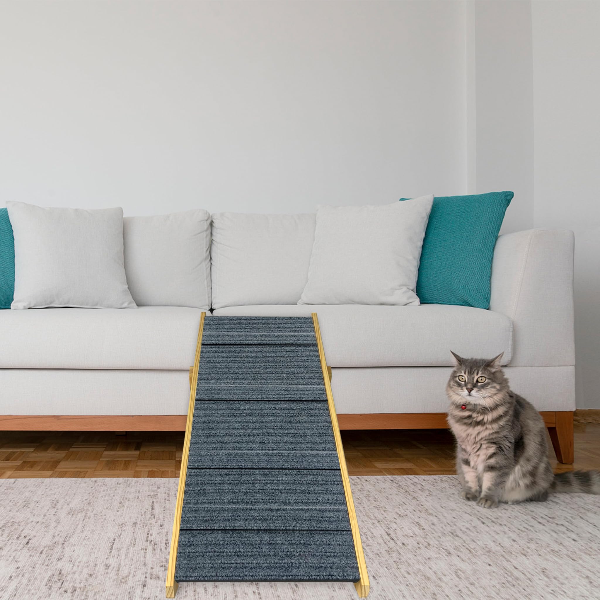 ACXIN Escalera Para Mascotas 2 En 1 Rampa Plegable Para Cama Sofá Coche Perros Pequeños Y Grandes