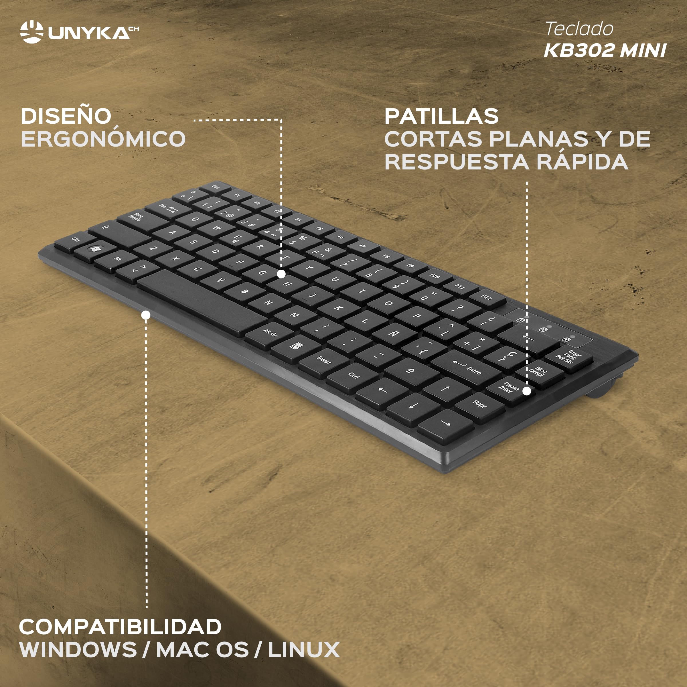 Alantik KBALS2 Tastiera USB QWERTY – Layout Italiano, Compatta, Leggera, Tocco Morbido, Colore Nero - 4