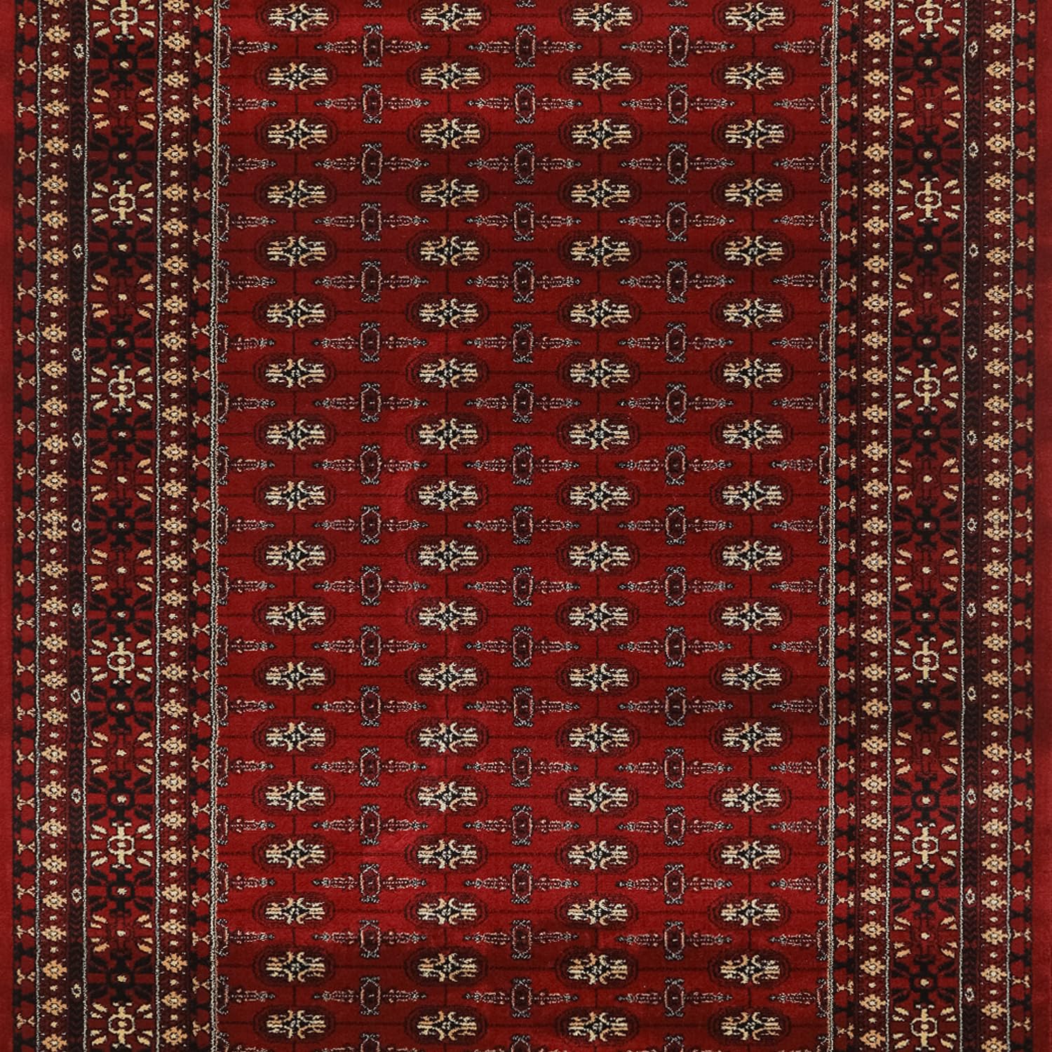 Carpettex Tapis oriental à poils courts – Aspect classique – Rouge – 120 x 170 cm – Tapis de salon, chambre à coucher vintage doux, lavable, tapis de cuisine, chambre à coucher