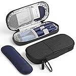 Gelozid Insulin Travel Case Diabetic with 2 Reusable Ice Packs for Insulin Pen and Other Diabetic Supplies, Insulin Cooler Travel Case for The Daily Life and Trip, Green with Gray
