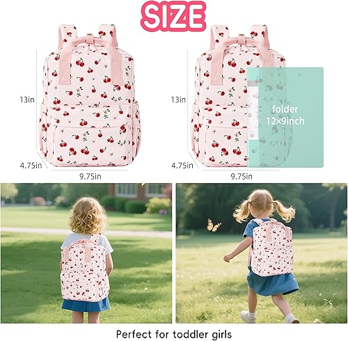 Miniatura 3 de Mini mochila de pana para libros, mochila escolar para niños pequeños, niñas y niños, preescolar, guardería, jardín de infantes, 13 pulgadas de