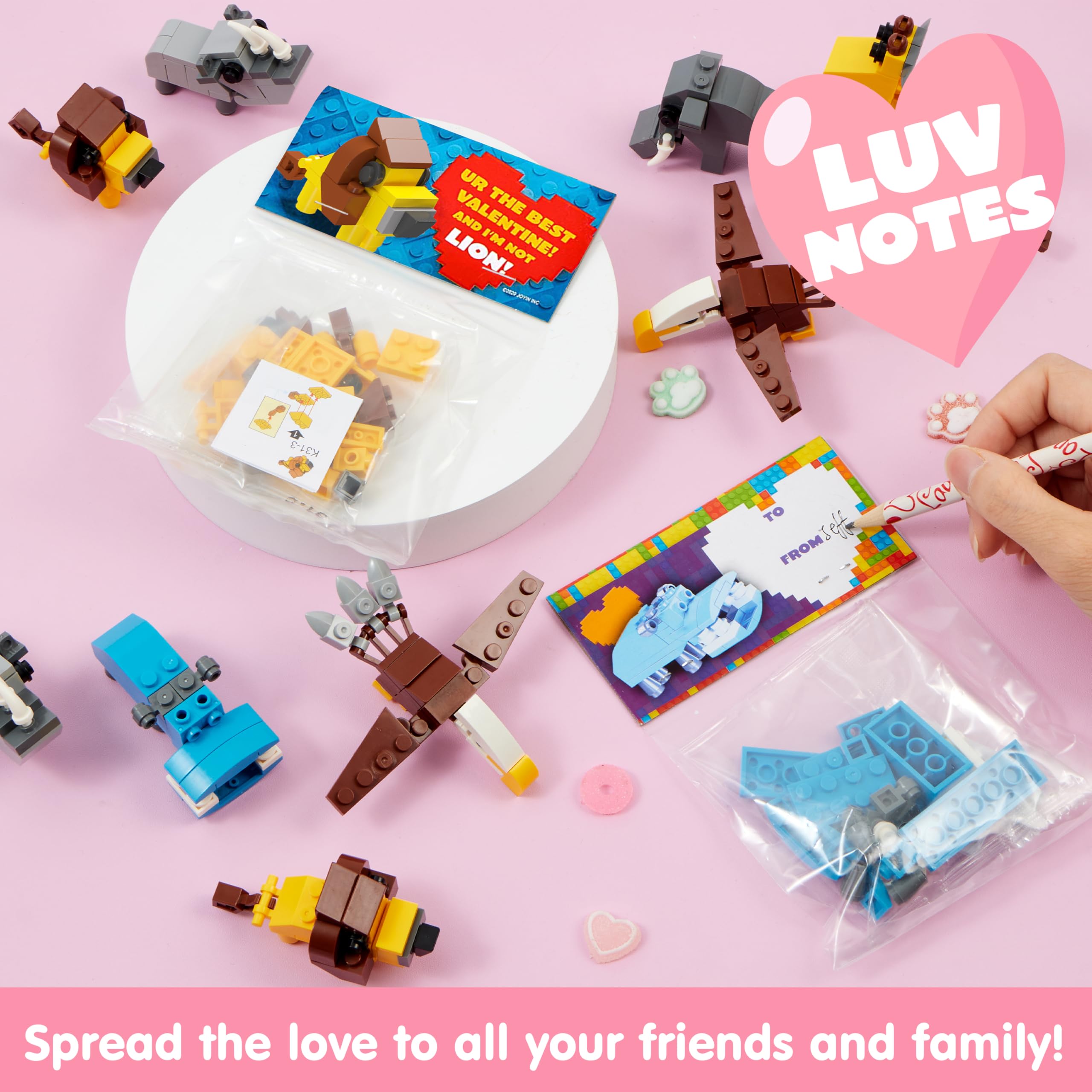 Regalos De San Valentin Para Niños JOYIN Paquete De 24 Bloques