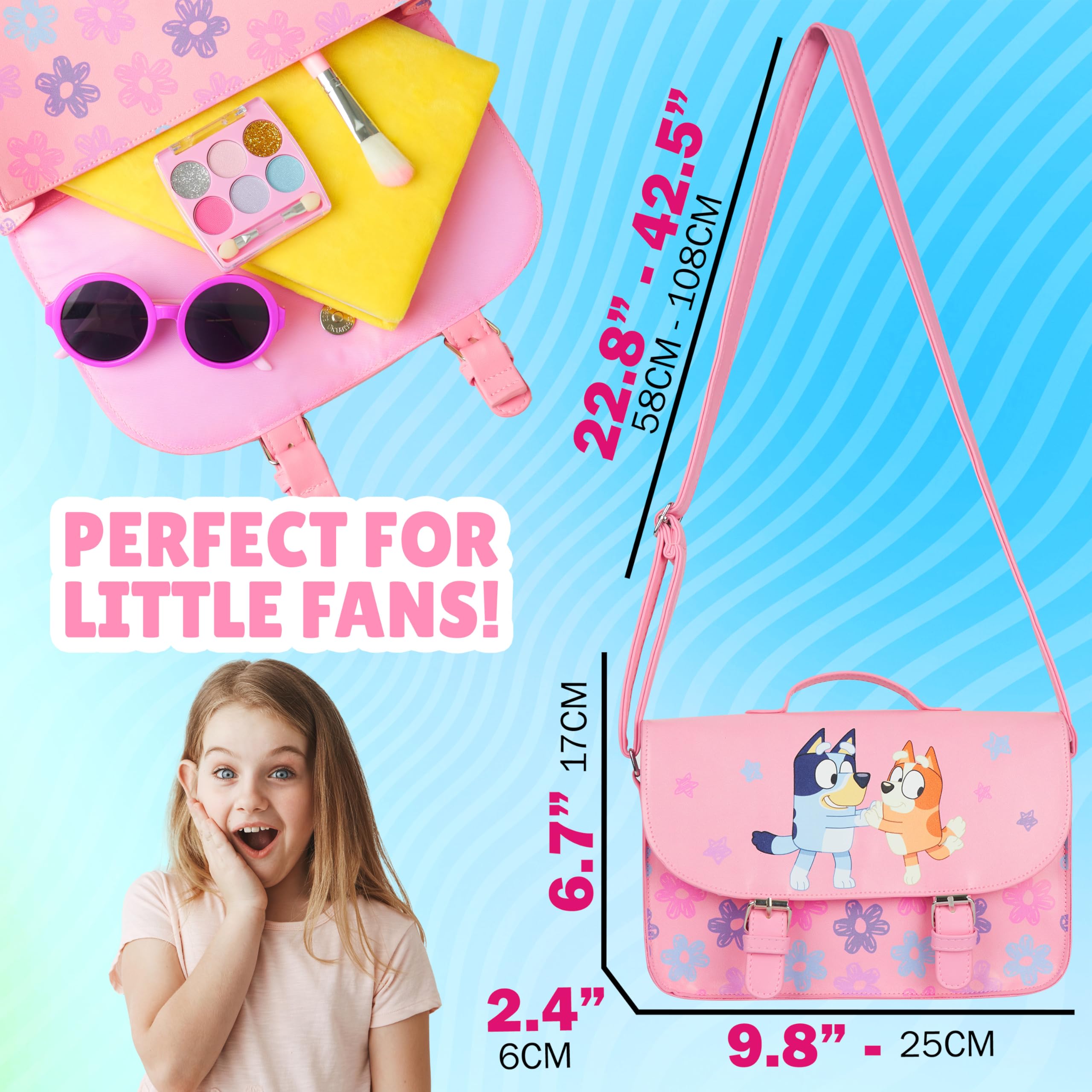 BlueY Borsa Tracolla Bambina Carina Borsetta Bimba con Tracolla Regolabile per Shopping Viaggio, Regalo Ragazza