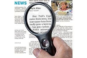 Lighted handheld magnifying glass: Precision Magnifier for Detailed Observations