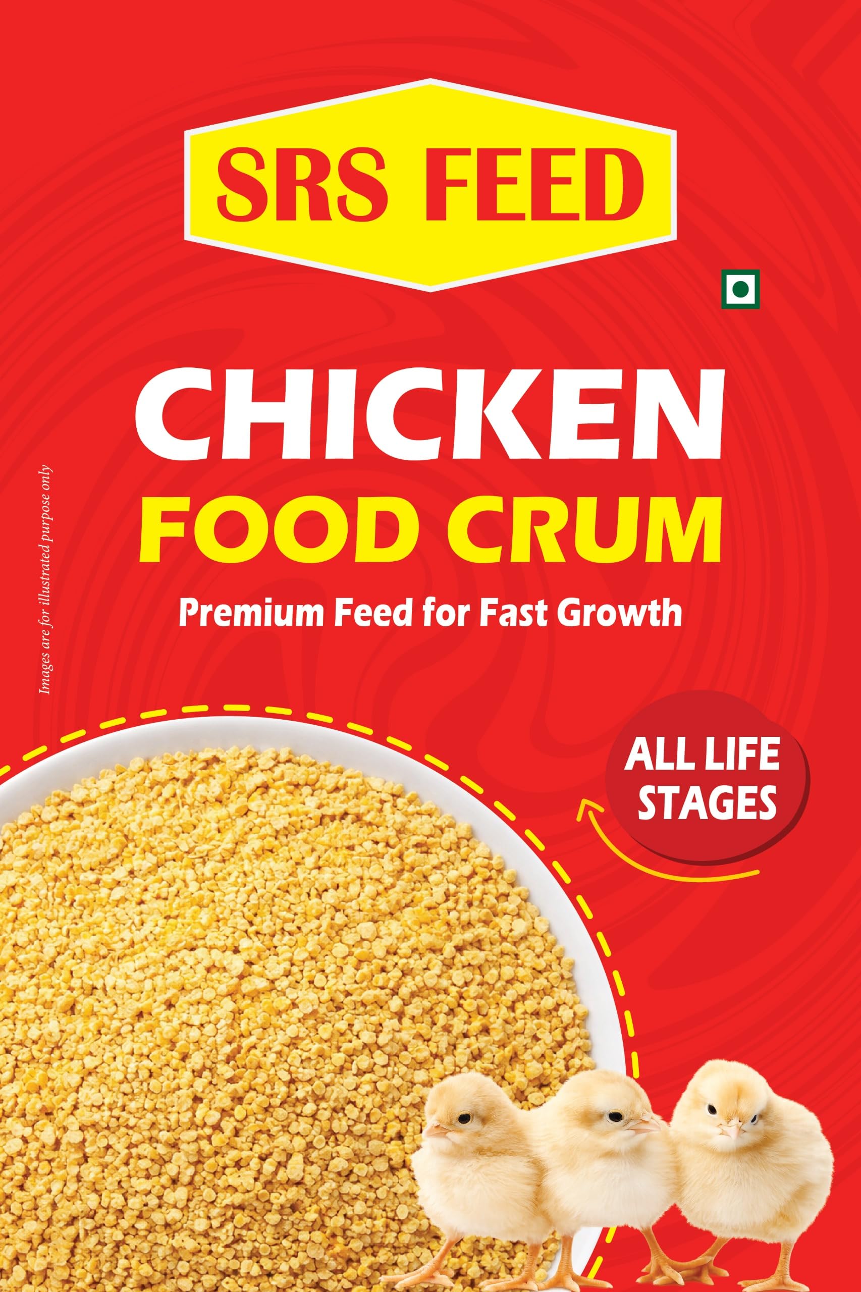 Poultry Feed, Chick Starter Crumbles, High Protein Nutrition for Baby Chicks 1kg-image-4
