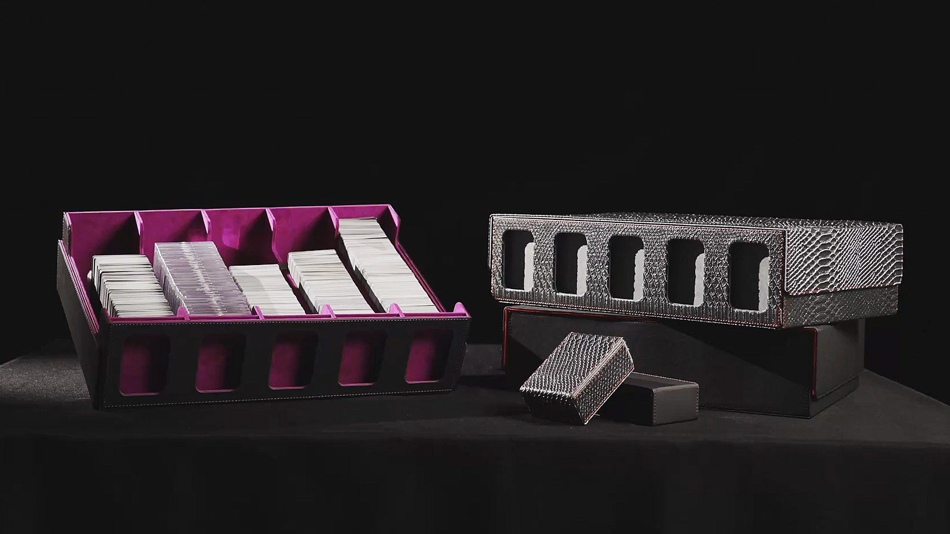 Amazon.com: Scimi Magnetic Leather Trading Card Storage Box - 5