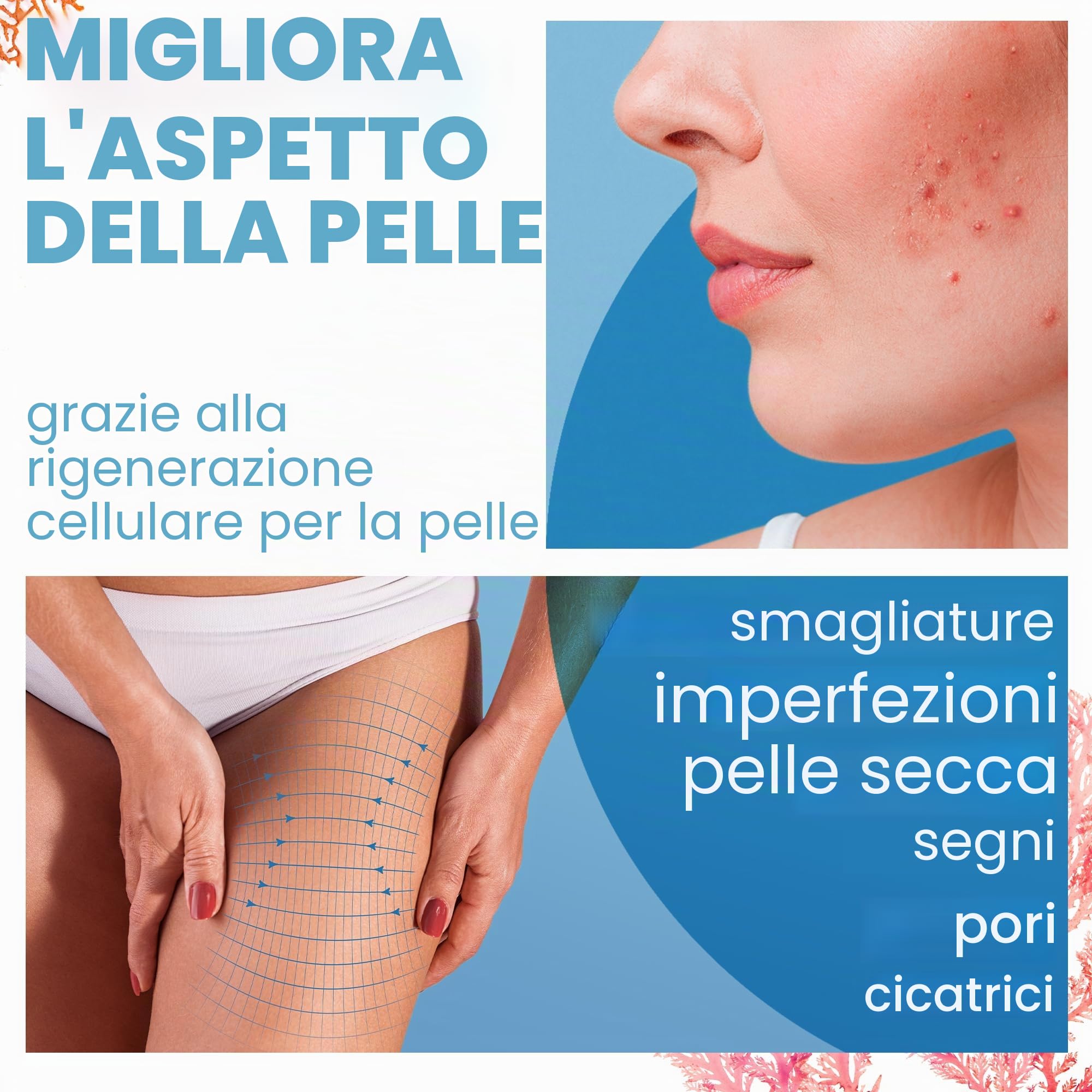 Gel Doccia Collagene Perlato Extra Delicato, Triplo Azione: Detergente Viso, Corpo e Capelli, Effetto Rassodante e Anti-età, Cura per la Pelle Atopica, Sensibile e Secca - 5000 ml