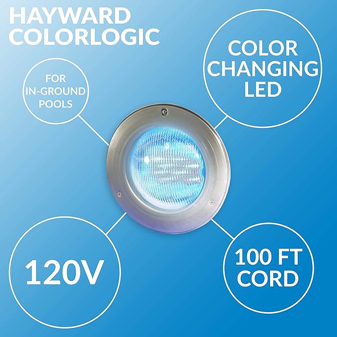 Hayward W3SP0527SLED100 Luz LED para Piscina 120V con Placa de Acero miniatura 2