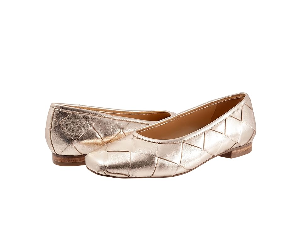 Trotters Hanny (Gold) Women's Shoes INTERNATIONAL SHIPPING