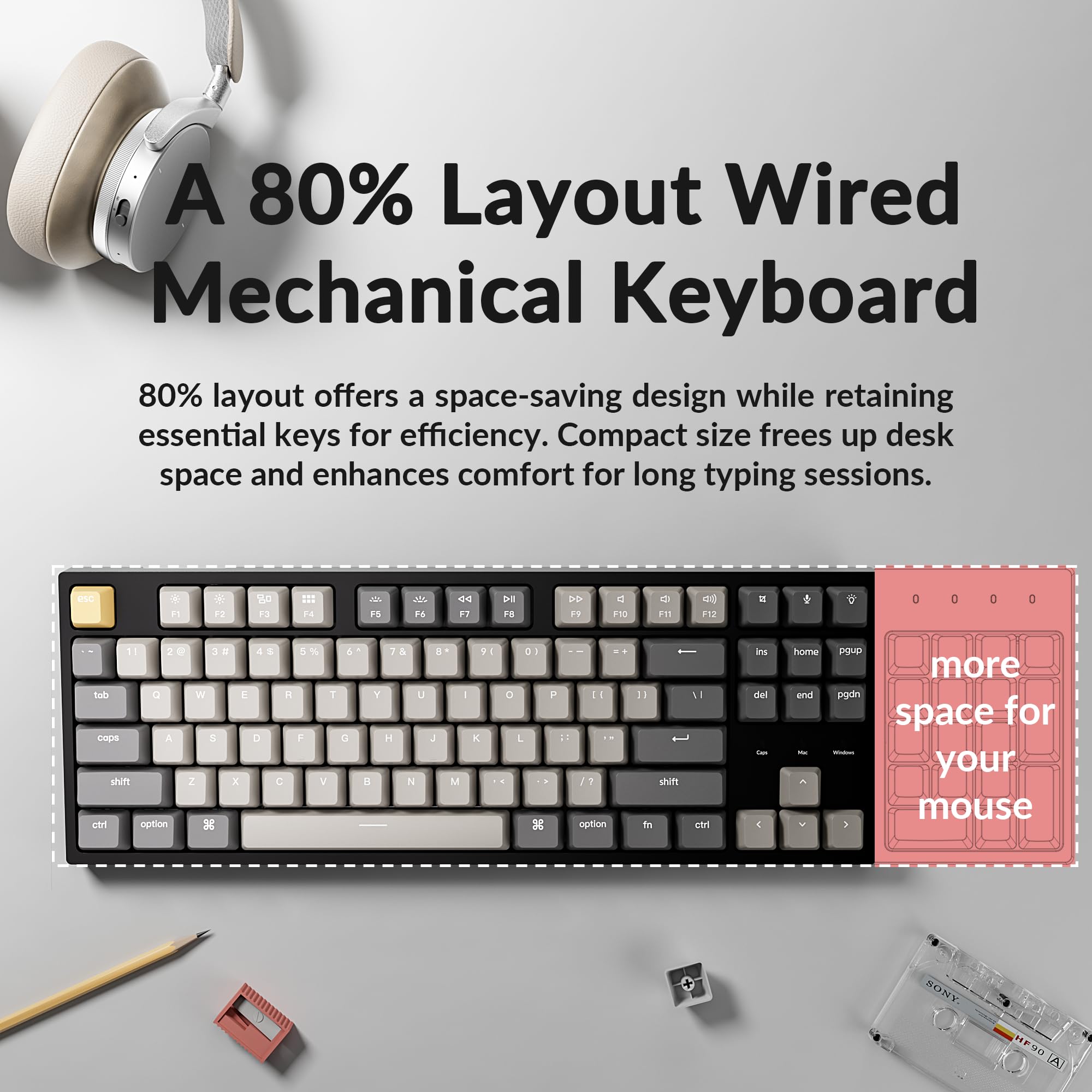 Amazon | Keychron C1 Pro TKL カスタム 有線メカニカルキーボード RGB