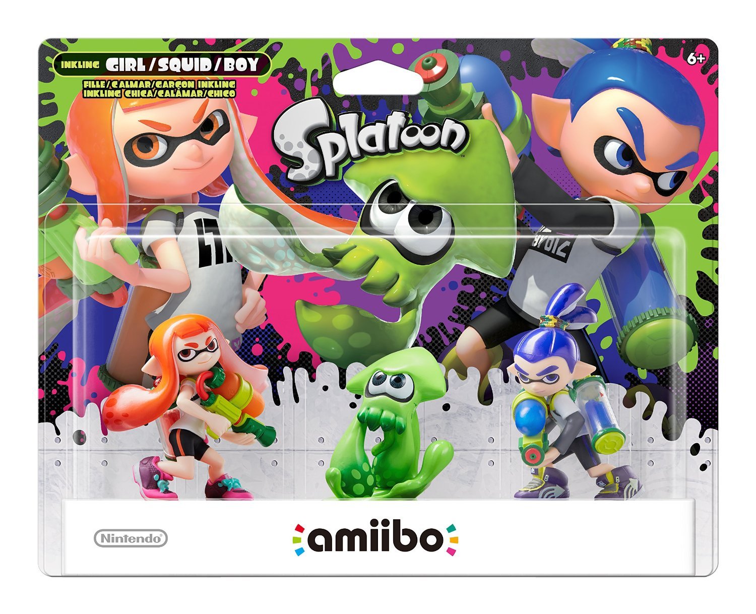 Amiibo Splatoon Series Triple Pack - (Girl, Boy & Squid)
