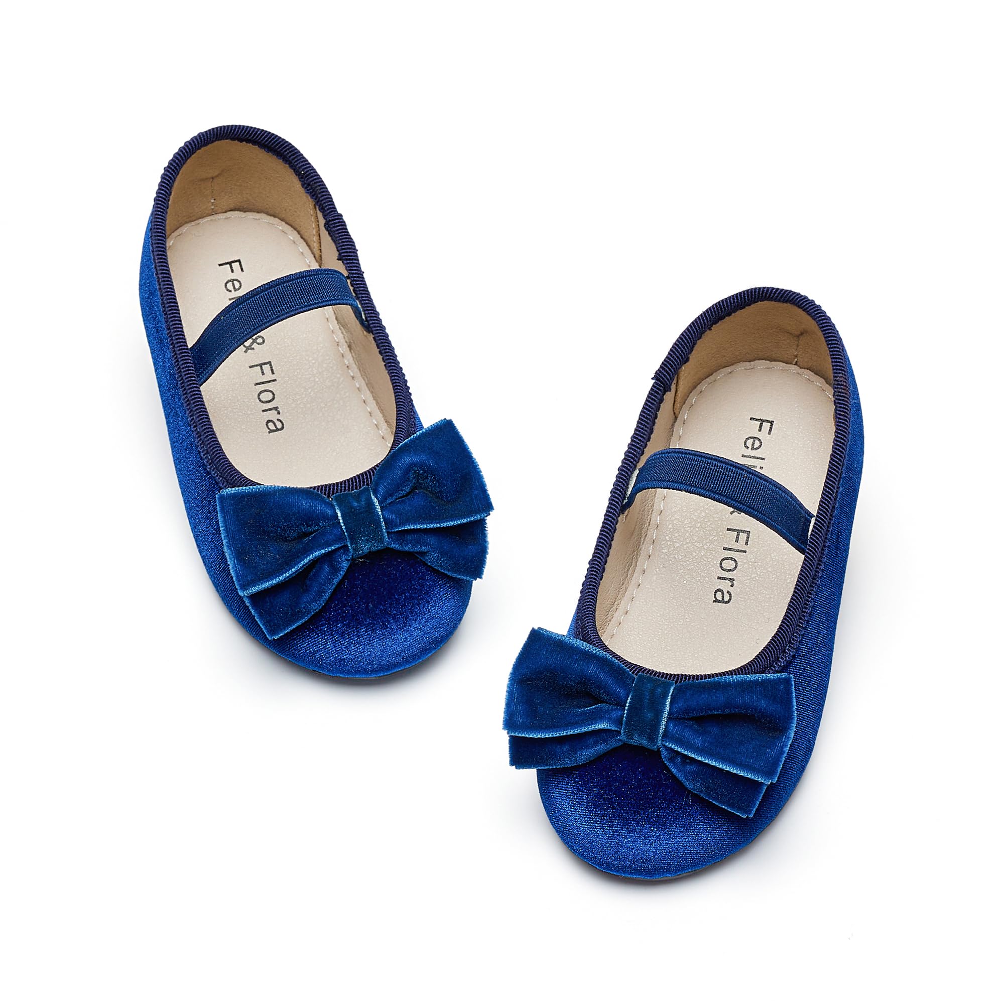 Felix &amp; Flora Toddler Flower Girl Dress Shoes - Girl Ballet Flats Party School Shoes Wedding