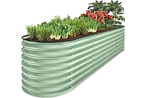 Best Choice Products Oval Raised Garden Container for Deep Roots