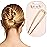 Kitsch French Hair Pins for Women - Elegant & Durable Metal Hair Fork for Updos, Chignon, Bun & Twist Hairstyles, Secure Hold All Day, Comfortable Fit | Ideal Gifts for Women- Gold, 1pc