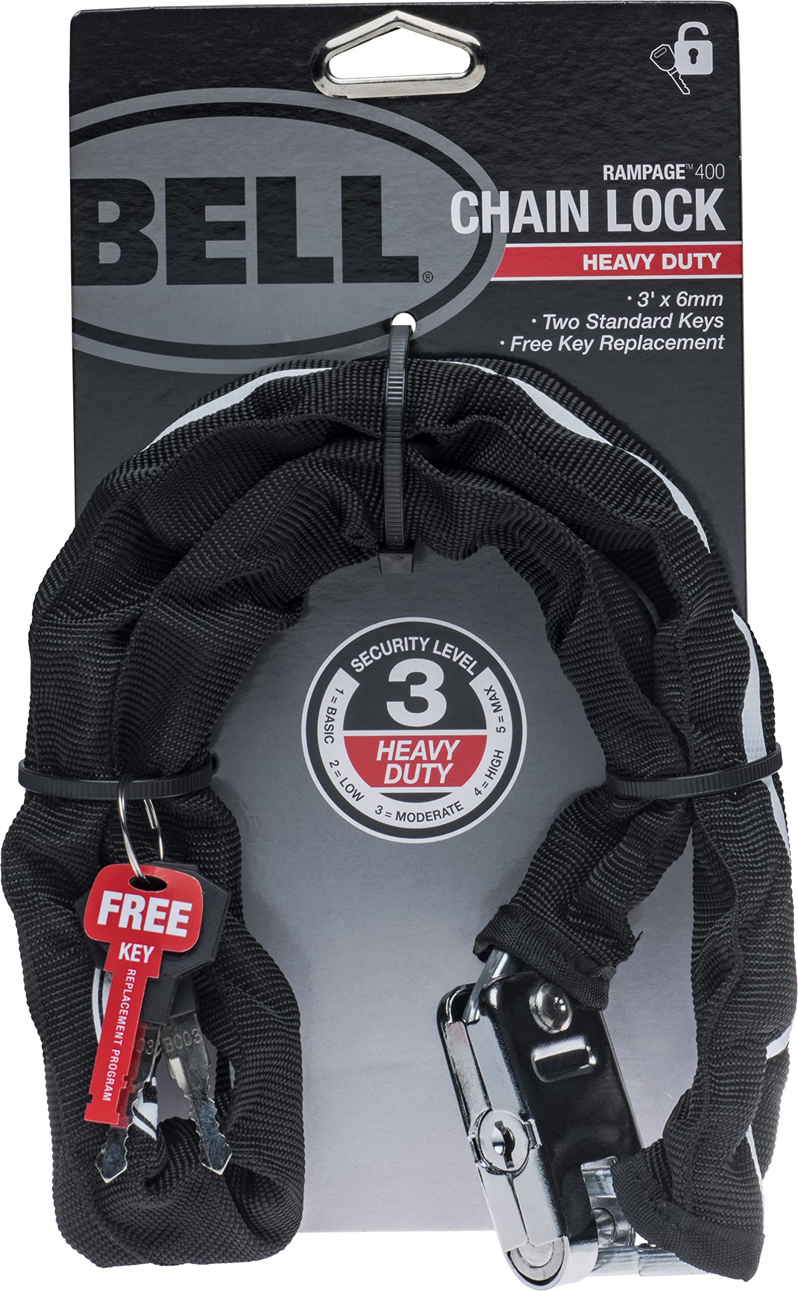 Amazon.com : Bell Rampage 400 Bicycle Chain Lock : Sports & Outdoors