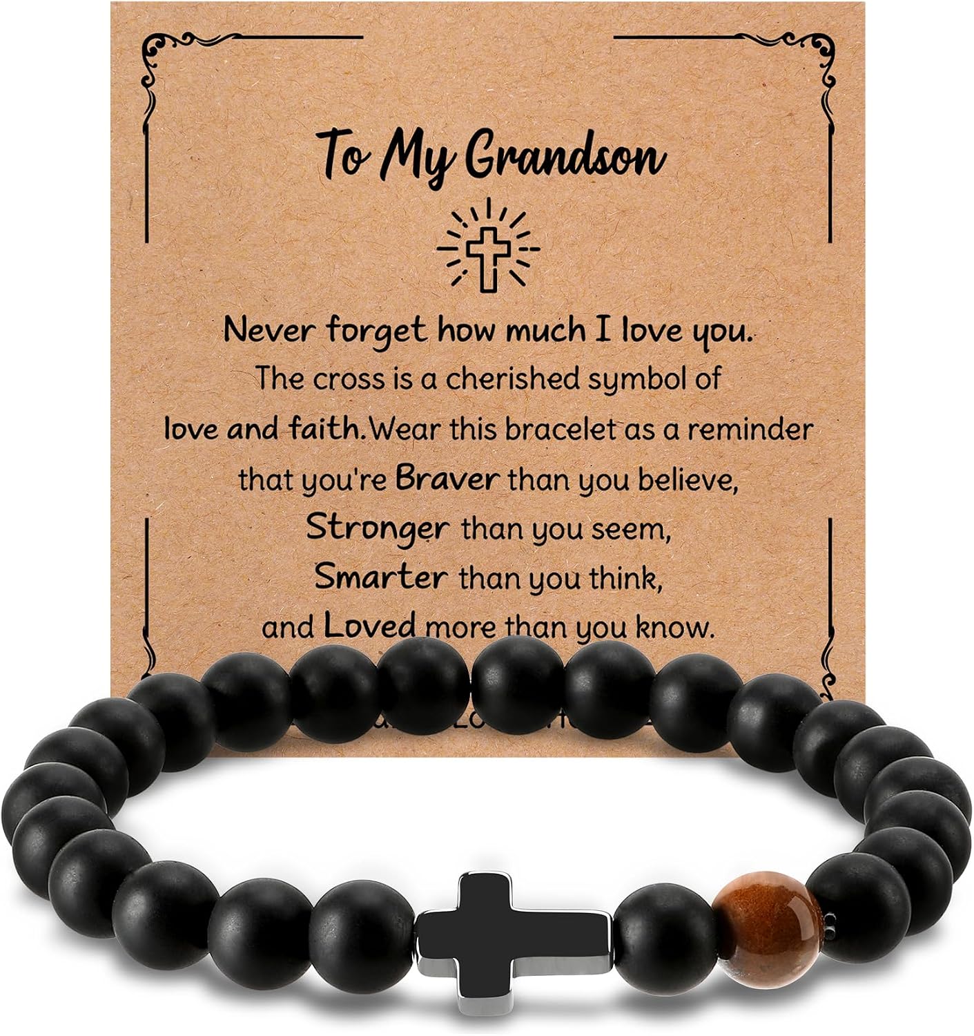 Gifts for Men Bracelet for Men Dad Brother Son Teens, Birthday Graduation Christmas Valentines Christian Gift for Teens Men Stocking Stuffers