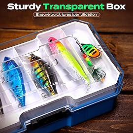 PLUSINNO Telescopic Fishing Rod and Reel Combo with 373PCS Tackle Box, Collapsible Rod and Lures Box, Travel Fish Pole Starter Kit, Fishing Accessories Gear Tackle Lure Kit Gifts for Men Bass Trout