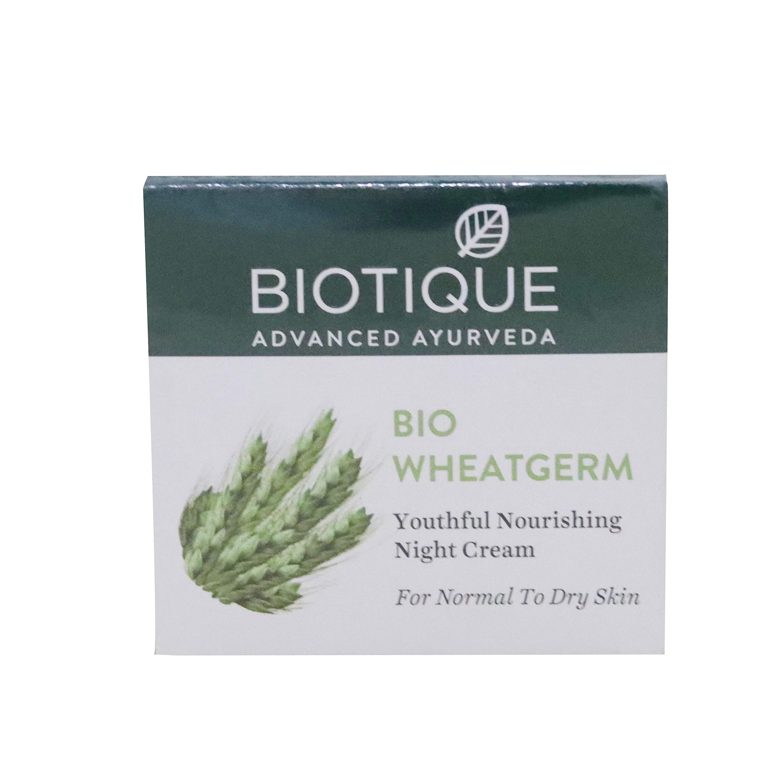 Biotique Bio Wheatgerm Youthful Nourishing Night Cream, 50 g/1.76 Fl.Oz.
