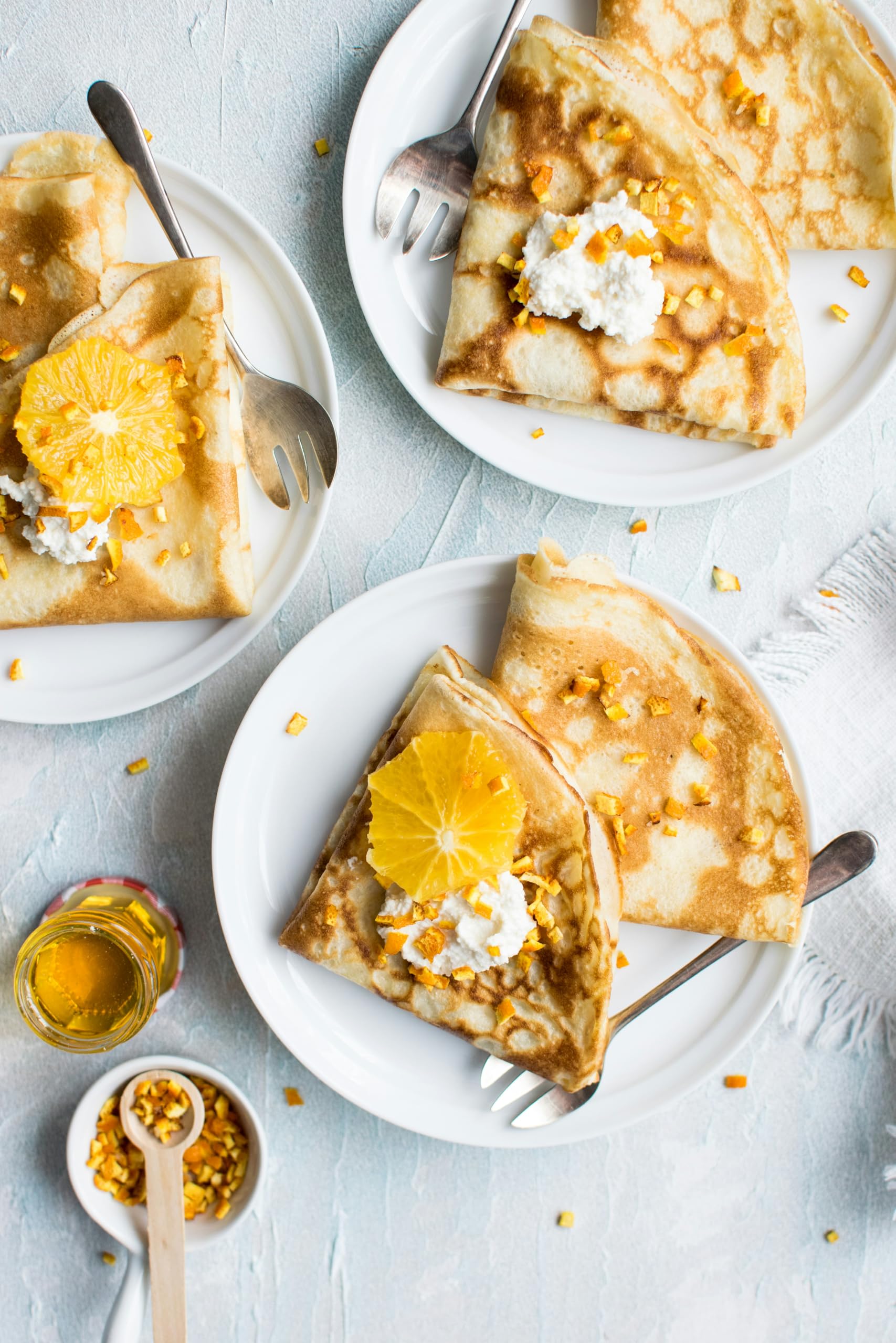 RUF Crêpes-Teig, Großpackung, Backmischung für Crêpes oder Pfannkuchen, einfache Zubereitung mit Wasser, für Großküchen, Hotels und Restaurants, 2500g (Packung mit 3)