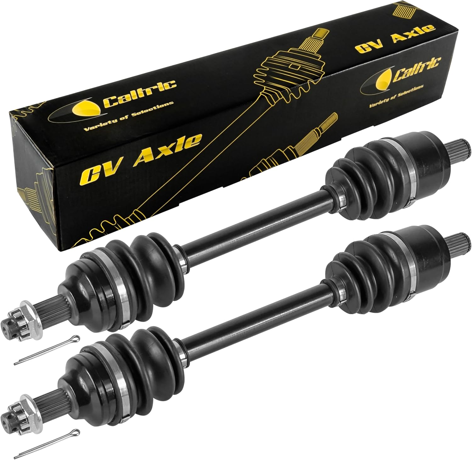 Caltric 2x 42250-HR6-A61 42250-HR6-A62 Rear CV Axle Compatible with Honda ATV Left and Right