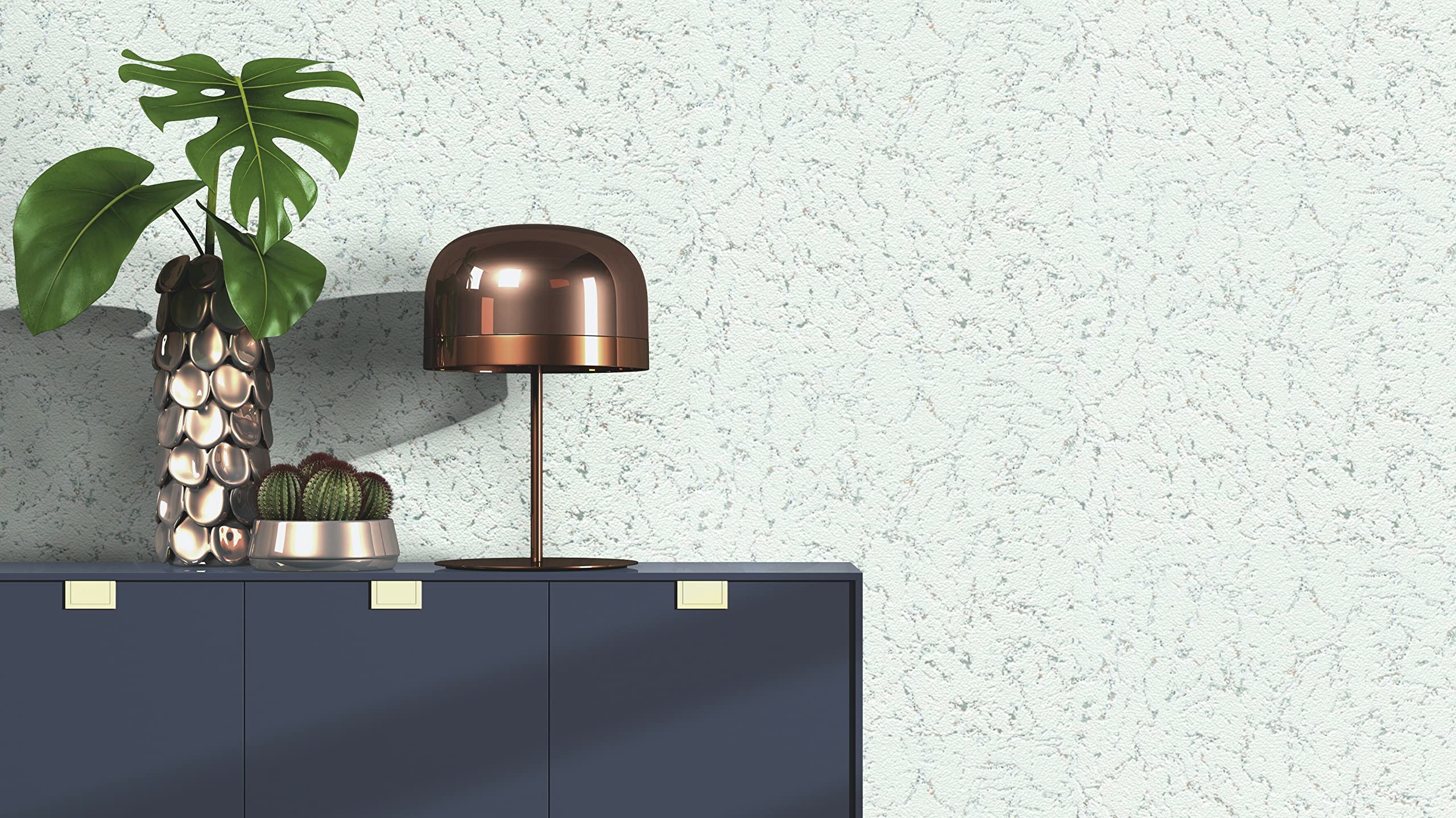Rasch Wallpaper 340419 - Paper Wallpaper with Plaster Texture, Plaster Look, 10.05 m x 0.53 m (L x W), White - Image 3