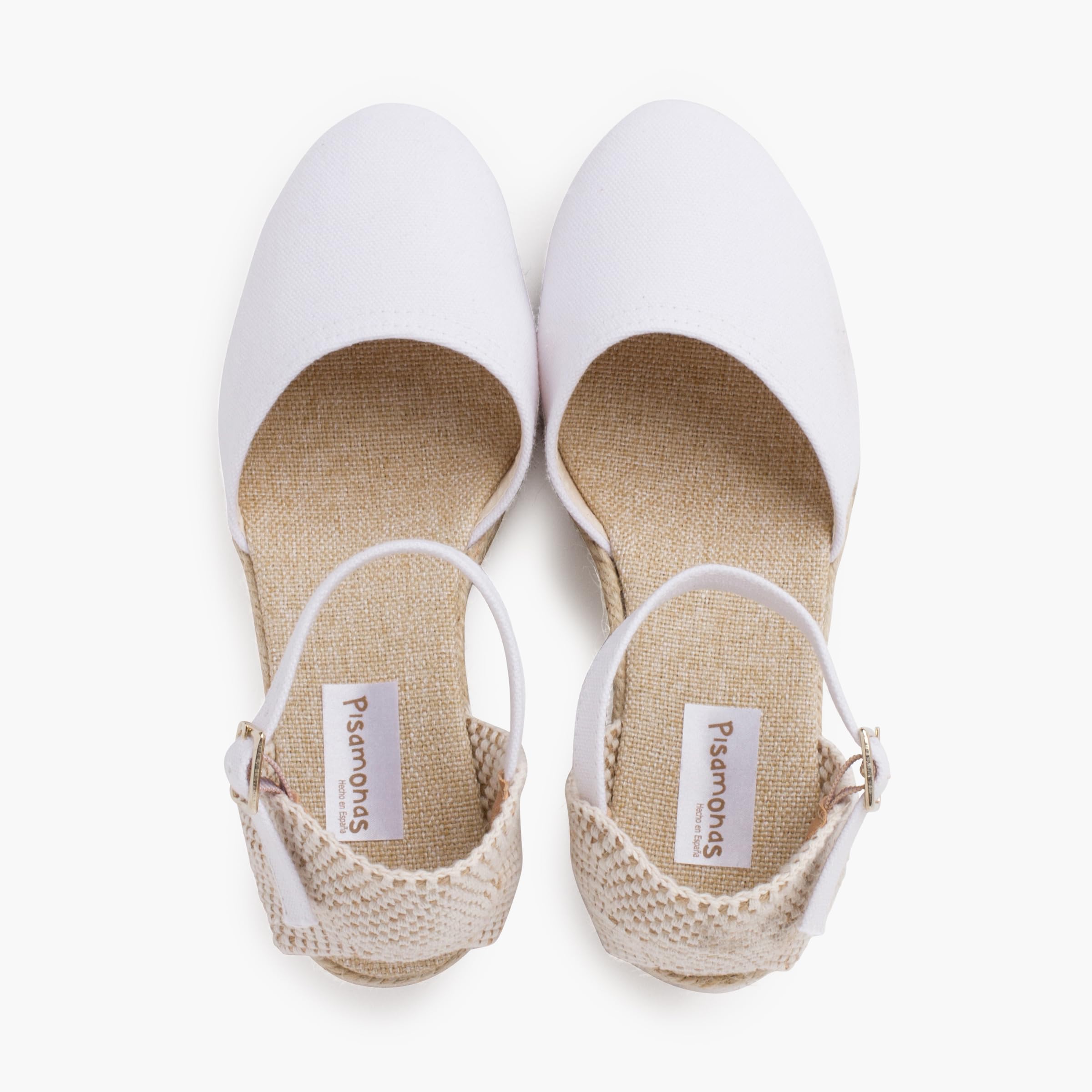 Pisamonas Espadrillas Donna Zeppa Alta Fibbia