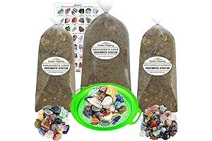 Premium 18lb Gemstone Mining Kit | Uncover Hidden Treasures with Rough Mix Paydirt