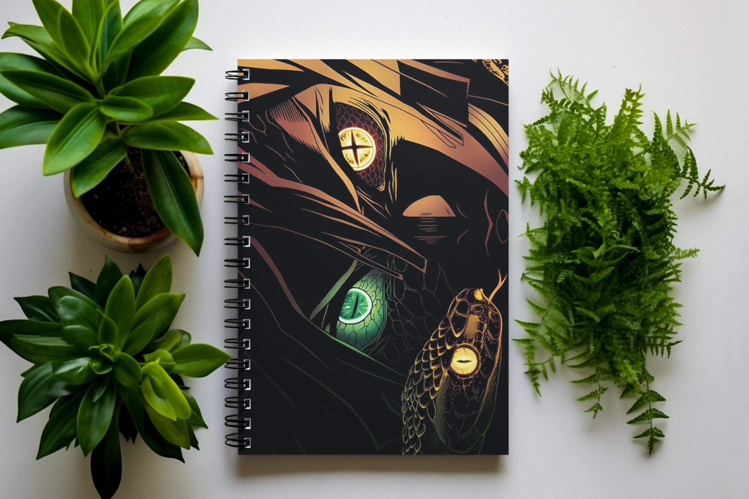 Graphic Word Anime Sketch Notebook A5 Unruled 160 Pages 100gsm Paper (Multicolor) Spiral Notebook with Fantasy Illustration