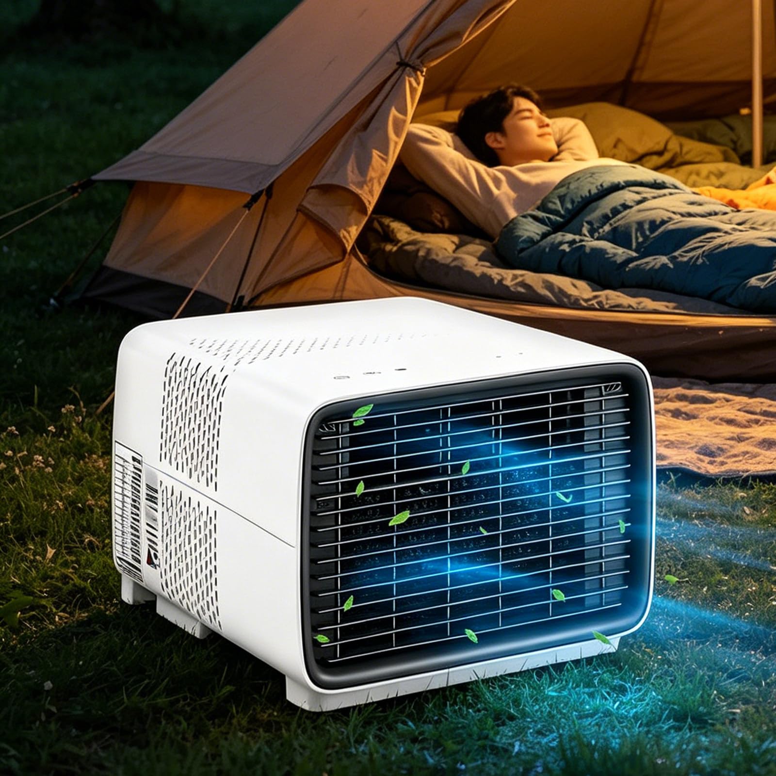 AityBuy RV Air Conditioner 2700 BTU – Mini Portable AC Unit with Real Compressor, Low Wattage 280W, Ultra-Quiet 45dB, 3-in-1 Cooling + Fan + Dehumidifier for Camper, Van Life