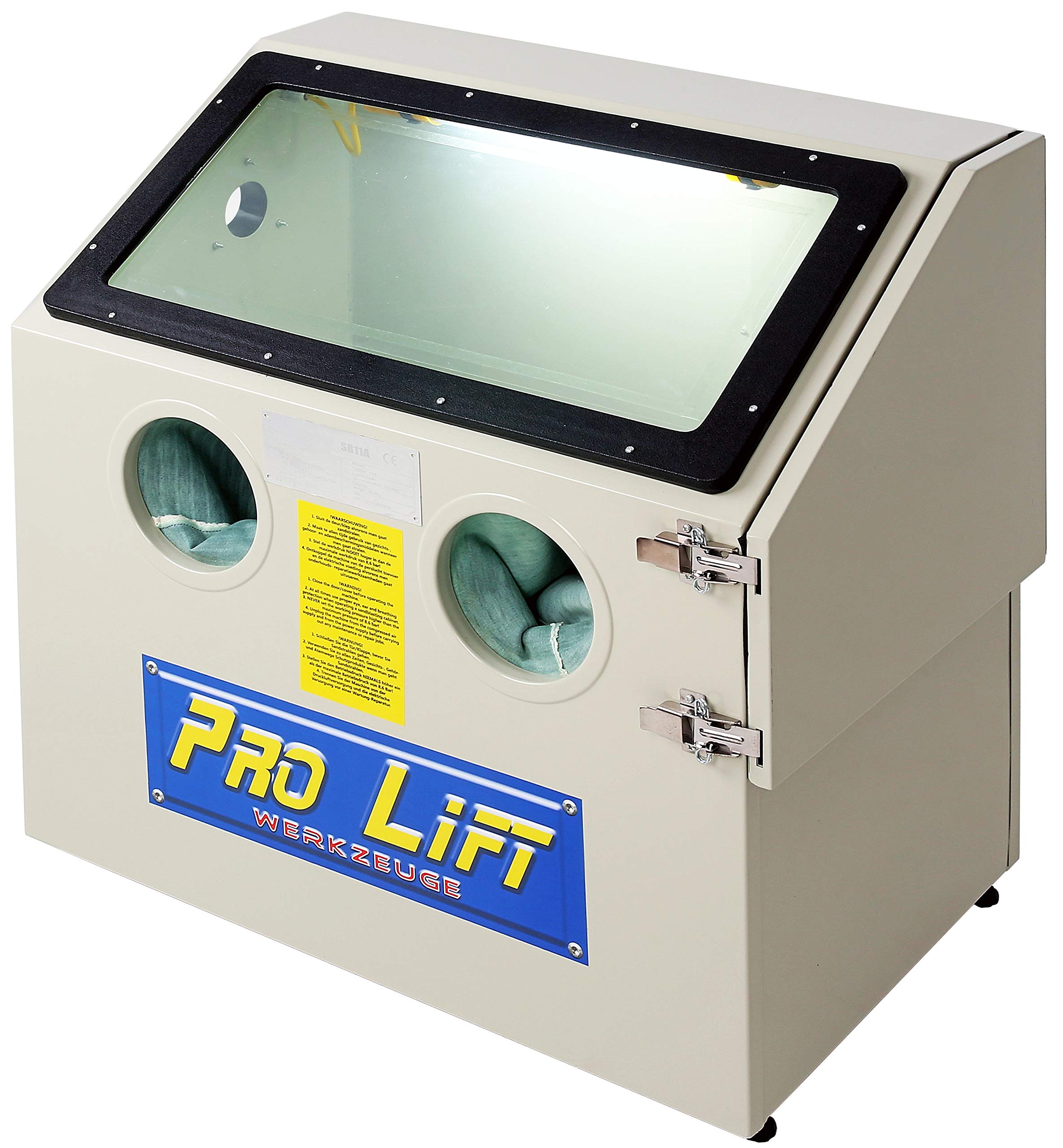 Pro de Lift Herramientas de chorro de arena dispositivo 110 L cabina de chorro de arena arena Foco 110L con accesorios