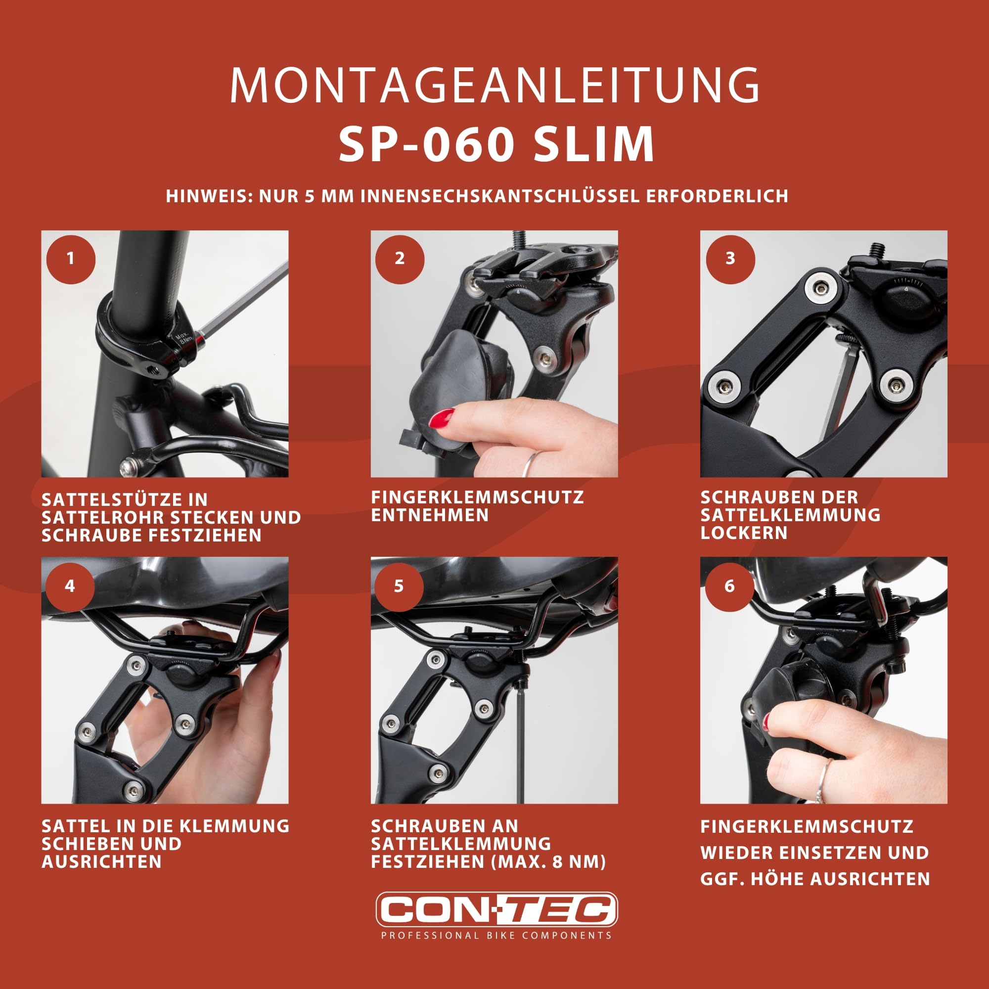 Contec parallèle de selle à ressort 31,6 mm SW