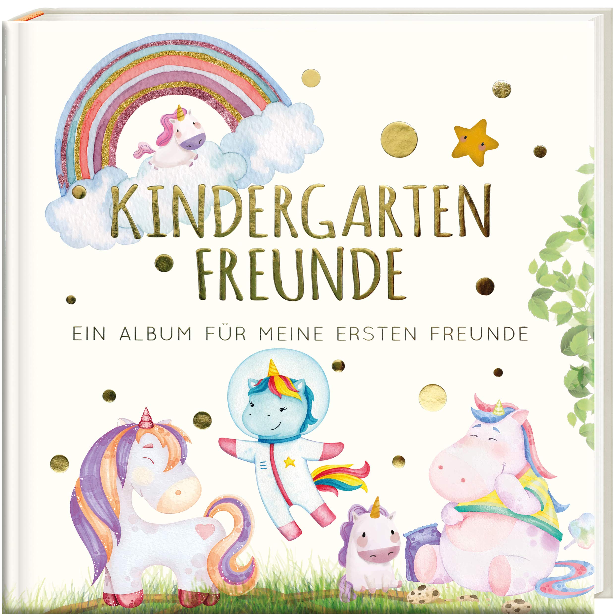 Kindergartenfreunde - EINHORN: ein Album für meine ersten Freunde (Freundebuch Kindergarten 3 Jahre) PAPERISH®