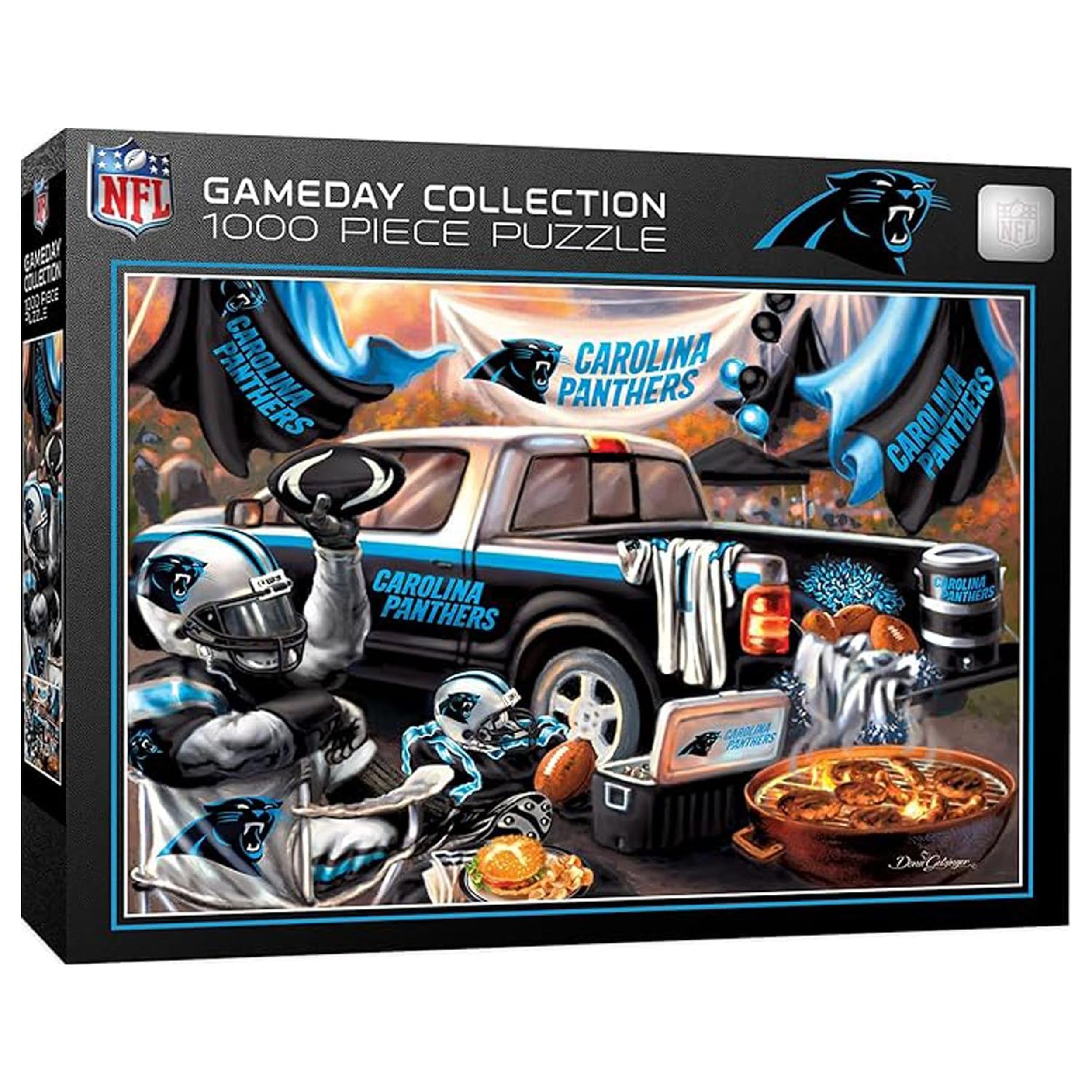 Masterpieces 1000 Piece Jigsaw Puzzle for Adults - NFL Carolina Panthers Gameday - 19.25"x26.75"