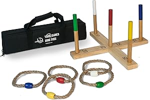 Elite Sports Ring Toss Game - Premium Set For Adults, Kids, Indoor...