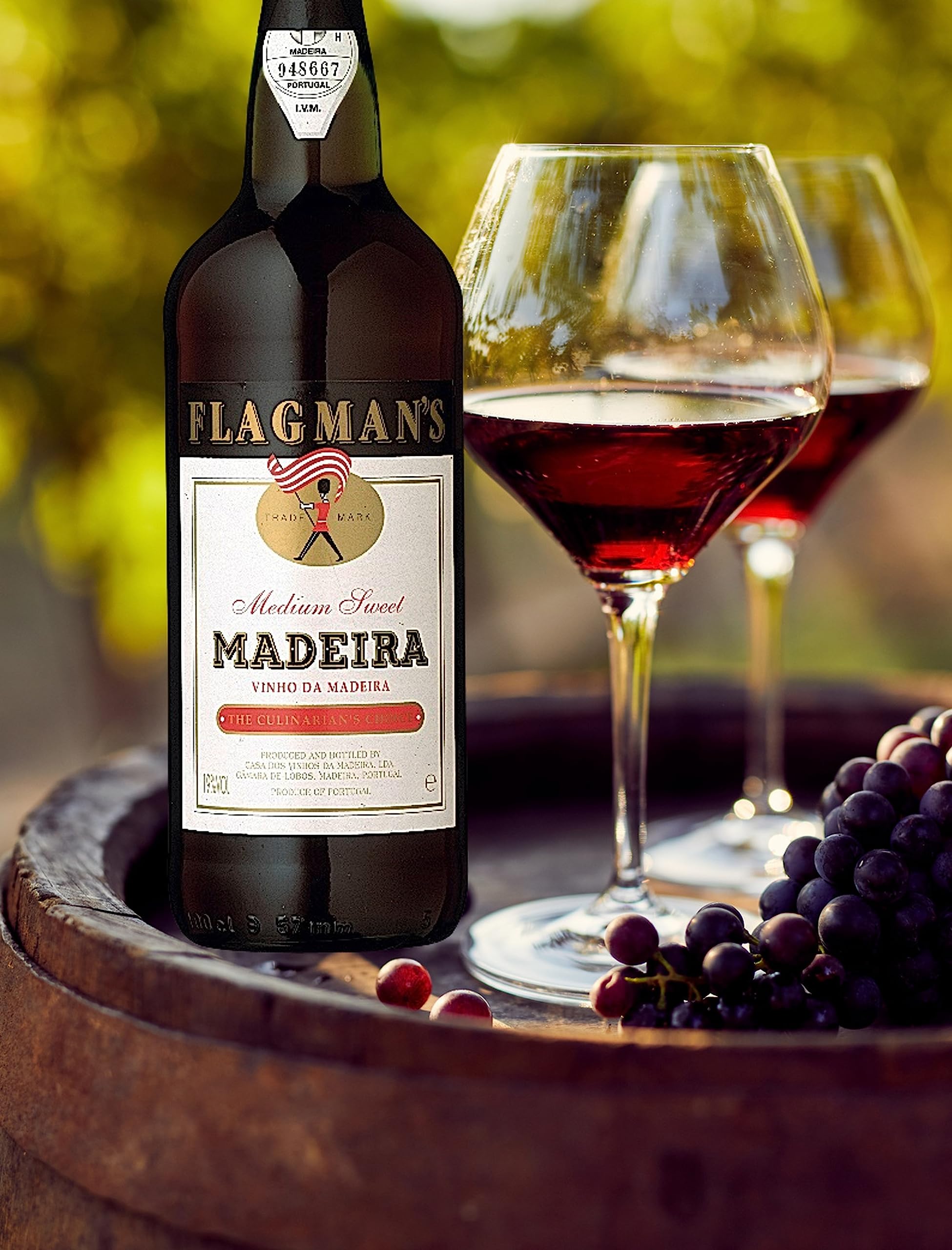 Flagman's Madeira – Der edle, halbsüße Likörwein von der portugiesischen Insel Madeira (1 x 1l)