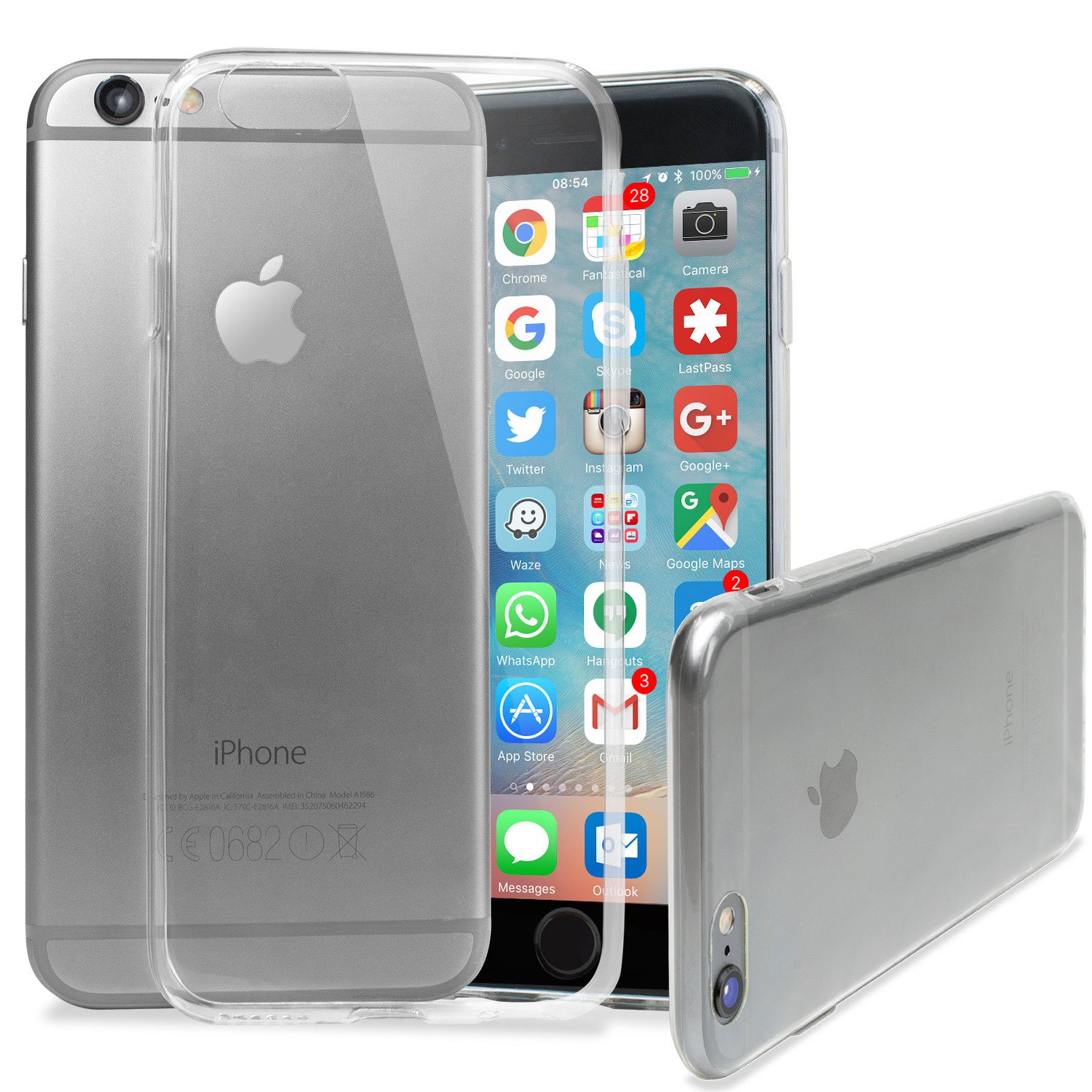 OlixarFlexiShield Ultra-Thin 100% Clear Case (iPhone 6/6S)