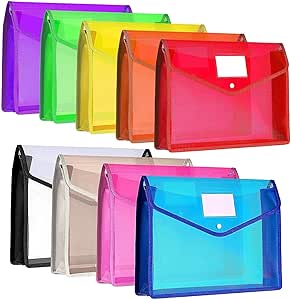 9 Cartelle Portadocumenti A4 Espandibili - Buste In Plastica Per Scuola, Ufficio E Casa - Foto 4