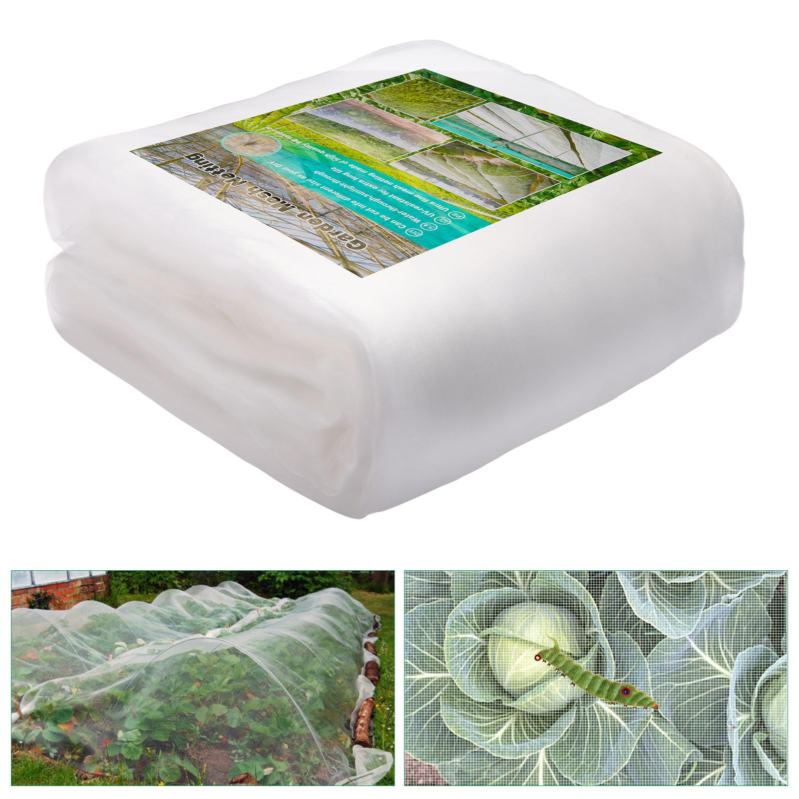 Filet à légumes de Jardin 3 x 6 m - Filet de Protection Contre Les Insectes pour Plantes et Légumes