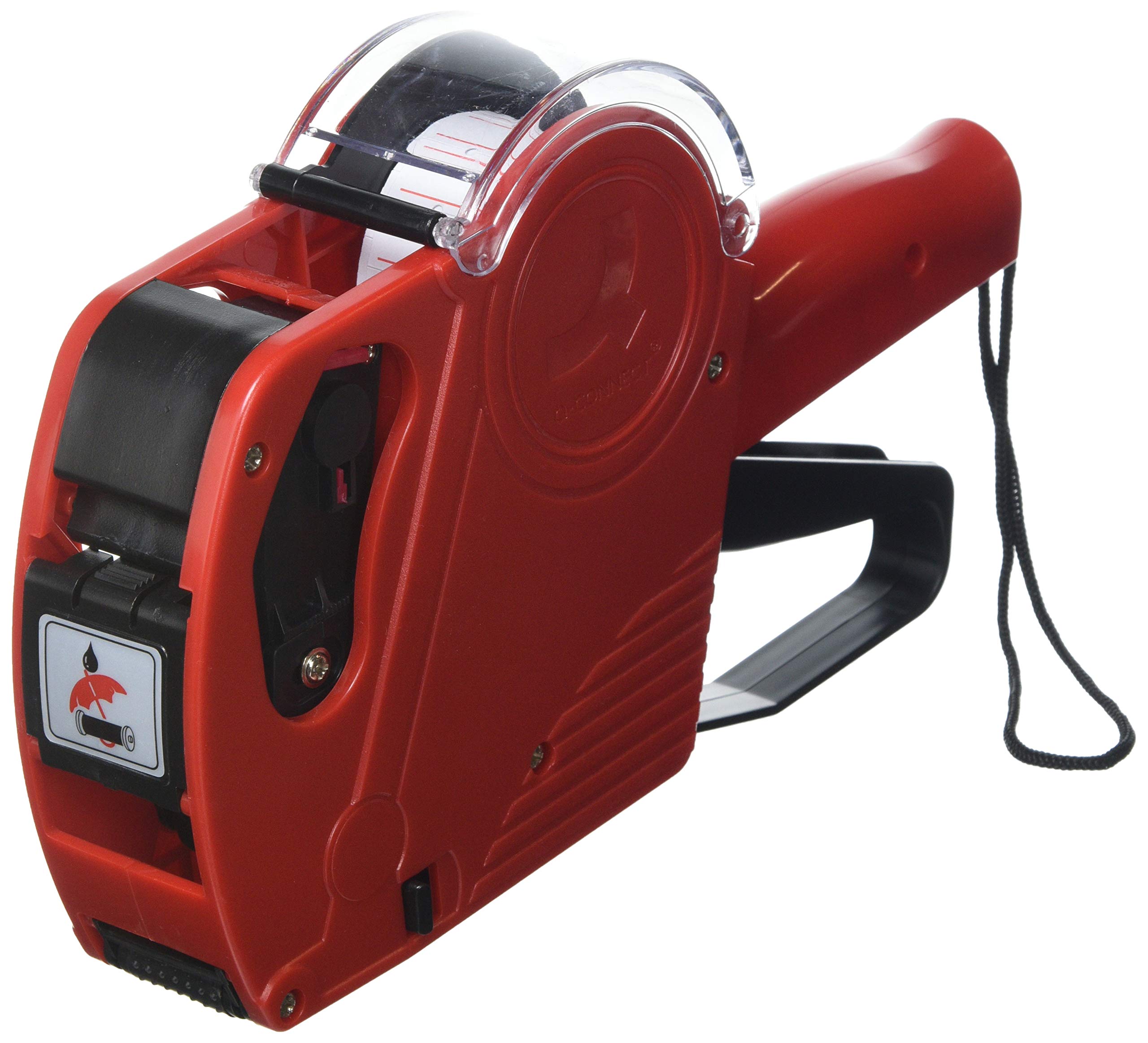 Q-​Connect KF00712 - Etiquetadora, 225 x 135 x 40 mm, color rojo