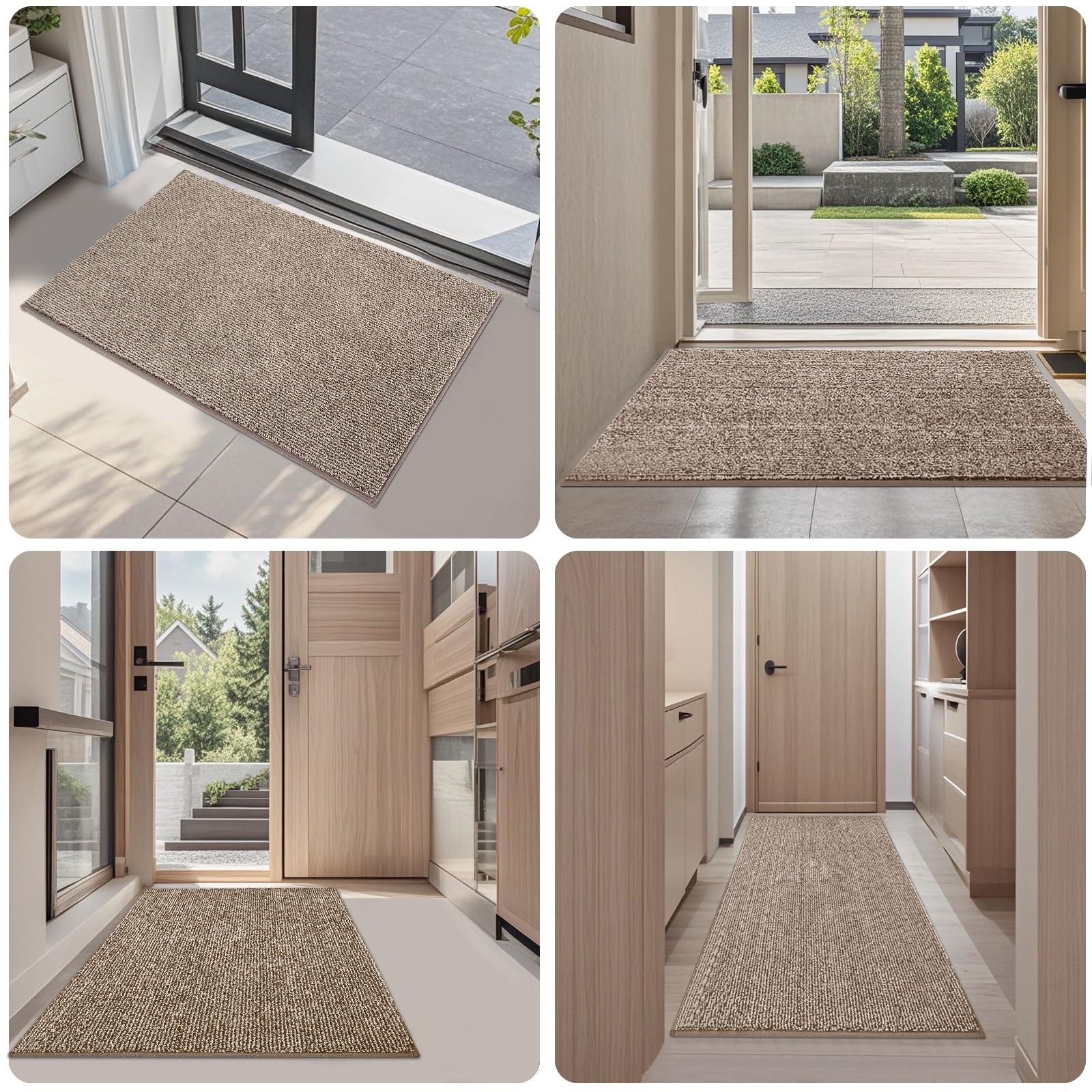 FCSDETAIL Dirt Trapper Indoor Door Mat 60 x 150 cm, Machine Washable Entrance Rug, Dog Doormat - Image 3