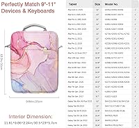 Vista 52 de MoKo Funda con Asa para Tableta de 9-11 Pulgadas, Bolsa de Transporte con Correa para el Hombro Compatible con Nuevo iPad Pro M4/iPad Air M2 de 11