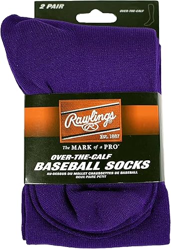 Miniatura 3 de Rawlings 2 pares Calcetines deportivos BéisbolSoftbol Varios tamañoscolores